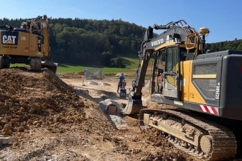 Erschließung Baugebiet Seite im Ortsteil Mägerkingen der Stadt Trochtelfingen