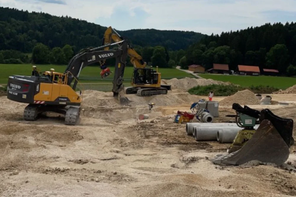 Erschließung Baugebiet Seite im Ortsteil Mägerkingen der Stadt Trochtelfingen