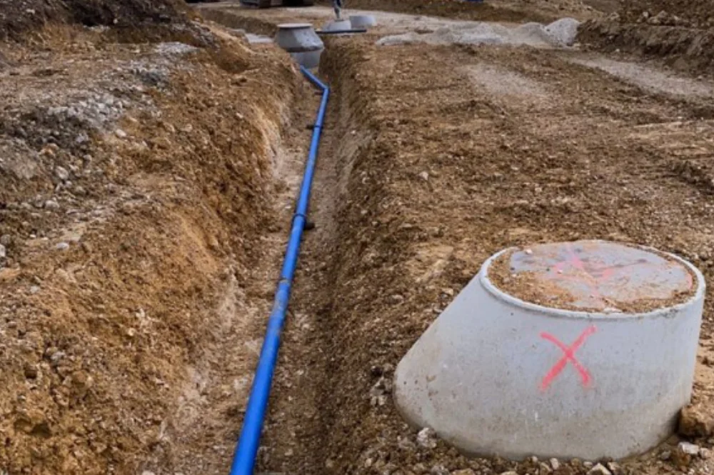 Erschließung Baugebiet Seite im Ortsteil Mägerkingen der Stadt Trochtelfingen