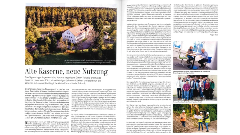 Artikel albmagazin "Alte Kaserne, neue Nutzung" aus der Ausgabe Feb.-März 2025